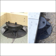Paving and timber decking support pads